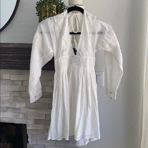 Free people white mini dress